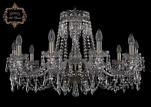 Люстра подвесная хрустальная 11.23.10.300.Br.Dr Богемиа Арт Классик прозрачная на 10 ламп, основание бронзовое в стиле классический Люстра подвесная хрустальная 11.23.10.300.Br.Dr Богемиа Арт Классик прозрачная на 10 ламп, основание бронзовое в стиле классический